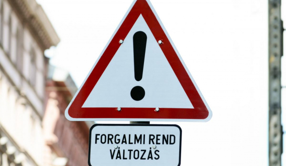 Figyelem! Forgalmi rend változás!