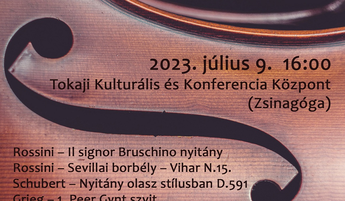 Tokaji Nyári koncert - Szent István Gimnázium Jubileumi Szimfonikus Zenerka