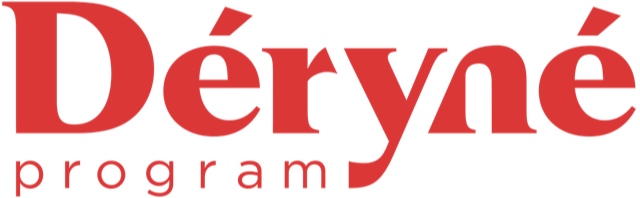 deryne program logo transparent red