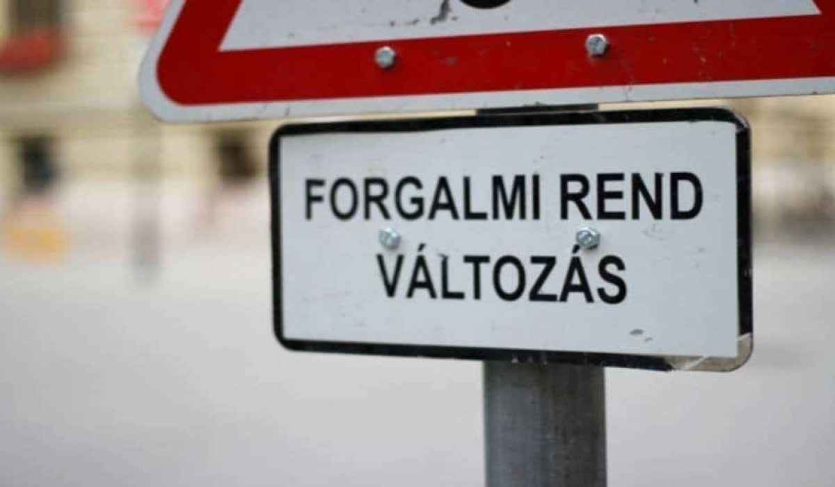 Tájékoztató ideiglenes forgalmi rend változásáról