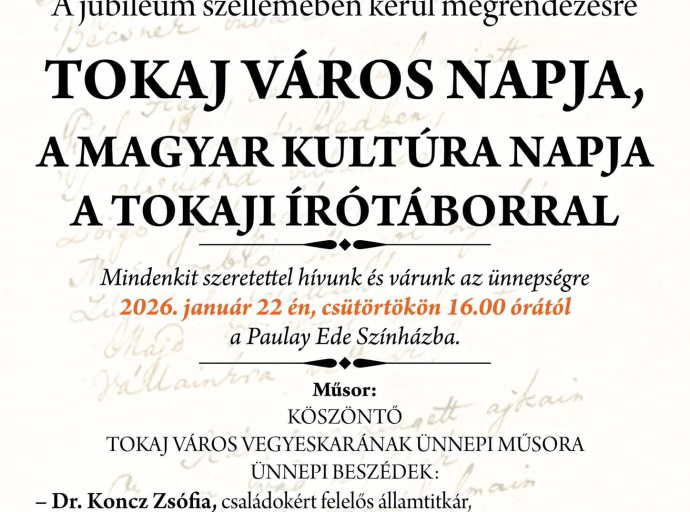 Tokaj Város Napja és a Magyar Kultúra Napja