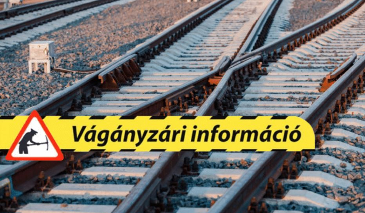 Vágányzári információ