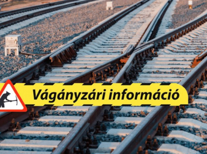 Vágányzári információ