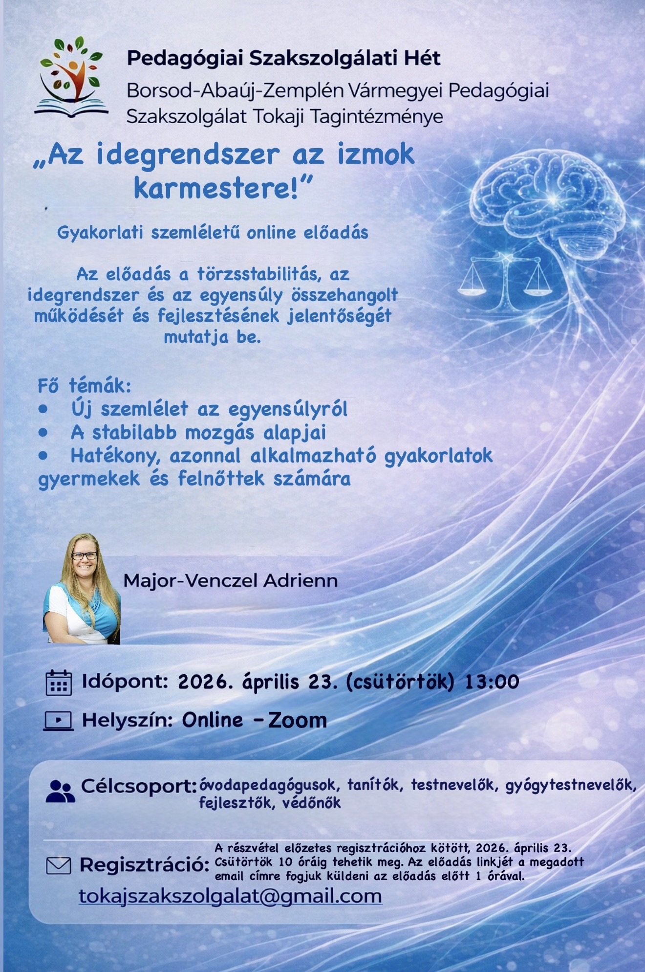 plakát egyensúly idegrendszer