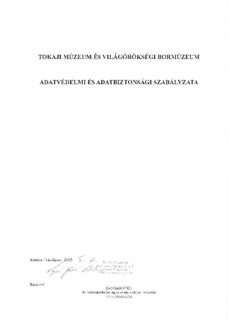 4 Adatvédelmi Szabályzat