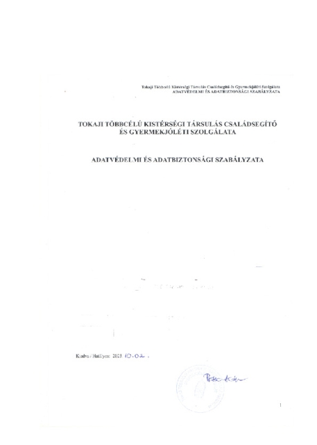 Adatvédelmi és Adatbiztonsági Szabályzat
