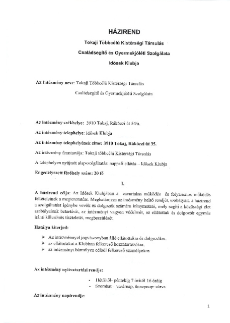 Házirend